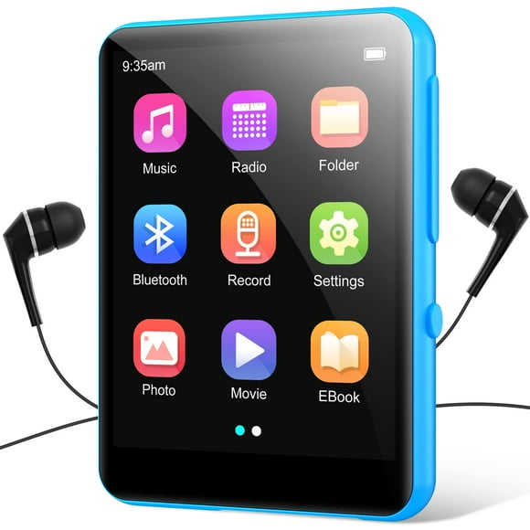 El reproductor MP3 contiene 64 GB de pantalla táctil completa Bluetooth 5.3