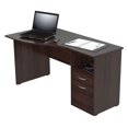 thumbnail image 5 of Espresso Finish Wood Curved Top Writing Desk, 5 of 6
