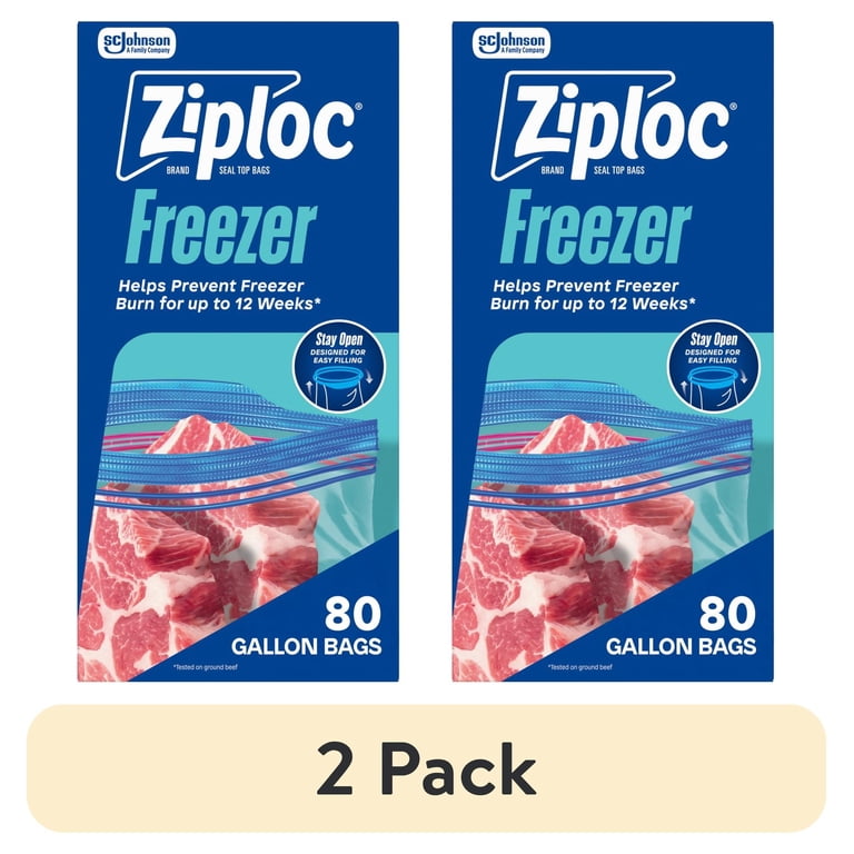 Freezer Gallon Food Storage Bags, 80 Count photo 1