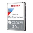 thumbnail image 1 of Toshiba X300 PRO 20TB High Workload Performance for Creative Professionals 3.5-Inch Internal Hard Drive - Up to 300 TB/Year Workload Rate CMR SATA 6 Gb/s 7200 RPM 512 MB Cache - HDWR62AXZSTB, 1 of 5
