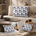 thumbnail image 6 of Halloween Pumpkin Throw Pillow Black/White Decorative Pillow for Couch and Bed 14" x 20", 6 of 6