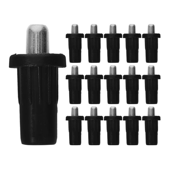 MUSEYA 50pcs Black Spring Pin Shafts for Cabinet Doors Easy Installation for Repair and Maintenance