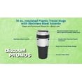 thumbnail image 3 of 16 oz. Insulated Plastic Travel Mugs - 10 Pack - Stainless Steel, 3 of 5