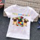 thumbnail image 3 of Camiseta blanca de algodón para niños y niñas con autismo, camisetas con dibujos de rompecabezas, ropa bonita de verano, camisetas de dinosaurios para niños pequeños, disfraces para niños, 3 of 5
