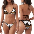 thumbnail image 3 of Disketp Not All Who Wander Are Lost4 para Bañador de Dos Piezas para Mujer, Bikini Sexy Halter String, Conjunto de Bikini en Triángulo, 3 of 6