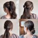 thumbnail image 3 of 7 Pack Bird Nest Shaped Hair Clips Hair Claw, Ponytail Hairpin Curling Fashion Women's Bird Expanding Crystal Tail Hair, Spiral Hair Ties, 3 of 5