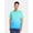 Ombre Waves, variant on Men's & Big & Tall Men's Ombre Waves Print Polo Shirt, Sizes LT to 4XLT
