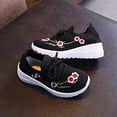 thumbnail image 2 of Aihuaihua 2026 Girls Casual Sneakers Breathable Mesh Embroidered Athletic Walking Shoes For Toddler Kids Black, 2 of 9