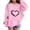 1#Pink101, variant on Byoo Hoodie Sweatshirts for Toddler Girl Oversise Heart Graphic Long Sleeve Hoody Top Cute Sweatshirt for Kids,4-5T