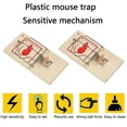 thumbnail image 5 of Trampas de madera para ratas, trampa de impacto reutilizable de alto impacto, 2 uds., 5 of 5