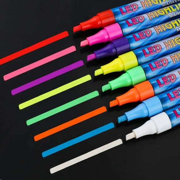 Limited Time Electronic Lamp Board Pen Color Fluorescent Pen LED Electronic Fluorescent Light Emitting Board Special Pen Set 10ml 2025 New