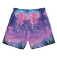 thumbnail image 7 of FORMRS Boys Swim Trunks Quick Dry Mesh Liner Boardshorts Sizes XS-XL, Neon Jellyfish, 7 of 7