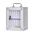 thumbnail image 3 of Yinanstore Phone Storage Cabinet Smartphone Keeper Dormitory Meeting Wall Mounted Transparent Door Storagebox Smartphone Storage Case , 12 Slots, 3 of 8