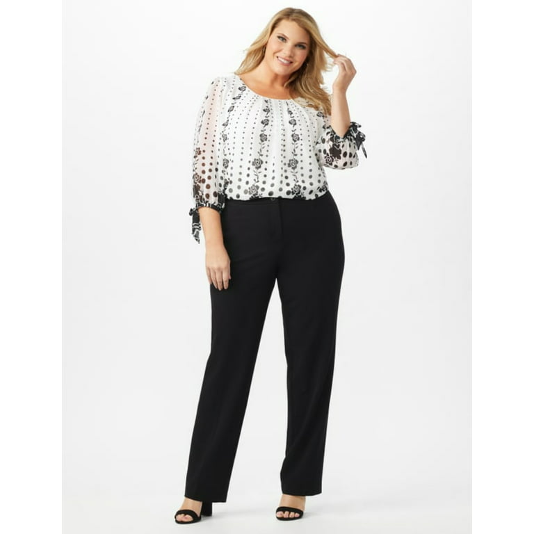 High-Rise Pant with Pockets – Dressbarn