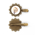 thumbnail image 1 of Horquilla de flor de metal vintage Unbranded Tocado en forma de curva de notas musicales 2 cm, 1 of 3