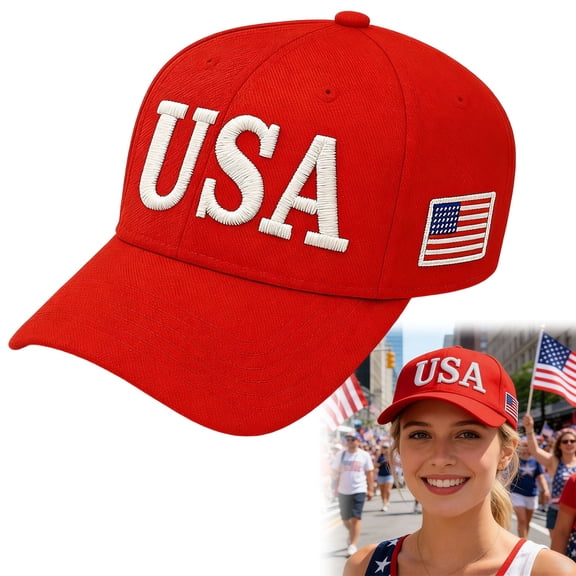 USA Flag Baseball Cap, American Patriotic Trucker Hat, Adjustable Patriotic Baseball Hat for Men Women - 1776-2026 United States 250th Anniversary Celebration Gift