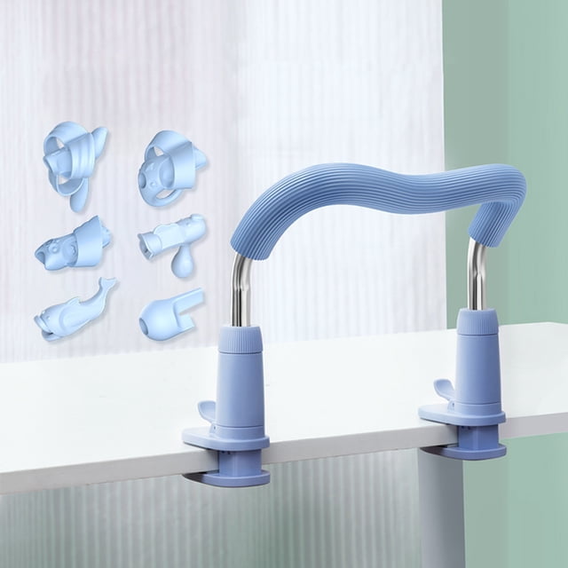 lele con Empuñaduras de Lápiz Prevención de La Miopía de Goma Prevención Antideslizante Soporte para La posturalele Azul Salvador Corrector de postura sentada