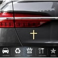 thumbnail image 4 of Metal Jesus Christ Cross Badge Stickers, 3D Three-Dimensional Metal Sticker, Cross Car Logo Sticker, Motorcycle Auto Body Modified Tail Decal Decoration, 4 of 8