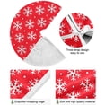 thumbnail image 2 of FMSHPON Christmas Snowflake Xmas Christmas Tree Skirt Stand Mat for Holiday Party Decoration Indoor Outdoor 36 inches, 2 of 6