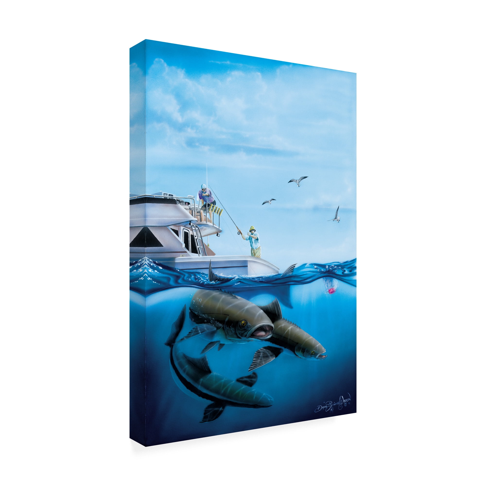 Trademark Fine Art 'Cobia Quest' Canvas Art by Dann Spider Warren