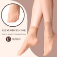 thumbnail image 4 of Yilanmy 12 Pairs Women Ankle High Nylon Sheer Socks Soft Silky Elastic Summer Thin Transparent Stockings, 4 of 7