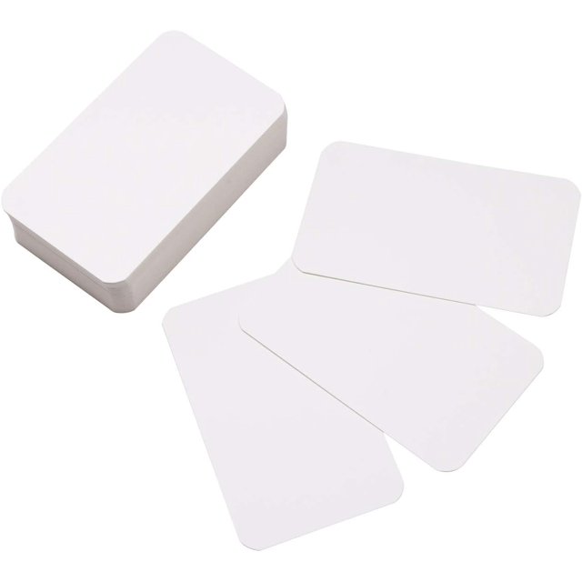 PinesC Small Blank Paper MesNote Business Cards Mini Greeting Place Name Vocabulary Word Flash Cards Graffiti Scrapbookings DIY Gift Tags Label,100PCS (White)
