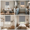 thumbnail image 4 of ICEFEEL Cordless Blackout Roller Shades with Valance – Thermal Insulated, UV Blocking, Woven Fabric for Bedroom, Office & Living Room,50"Wx72"H,Grey, 4 of 4