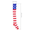 thumbnail image 6 of HOKARUA 2 pairs of America Flag Thigh High Socks Independence Day Stockings Striped Stockings, 6 of 6