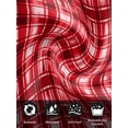 thumbnail image 7 of Red Plaid Cloth Napkins Set of 4 Reusable Dinner Napkins, Modern Art Checkered Farmhouse Cocktail Napkin Washable Table Napkins for Wedding/Holiday Party/Baby Shower 20"x20", 7 of 7