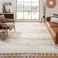 thumbnail image 2 of SAFAVIEH Kenya Annabelle Solid Wool Area Rug, Ivory/Beige, 8' x 10', 2 of 7
