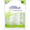 Dentek Essentials Mint Floss Picks, 50 Count