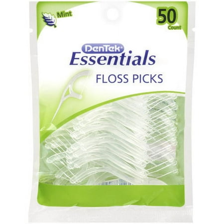 Dentek Essentials Mint Floss Picks, 50 Count