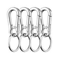 thumbnail image 5 of Heavy Duty Titanium Carabiner Keychain Clip Quick Release Key Holder with Bottle Opener Minimalist Key Ring for Outdoor Camping Backpack Belt Hook Anti Lost Key Organizer, 5 of 9