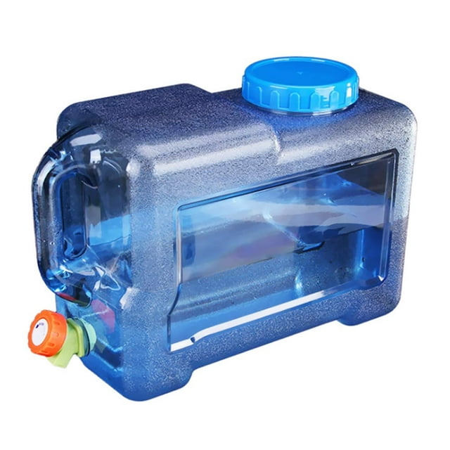 POINTERTECK 5-22L Water Container with Faucet Portable Plastic Bucket with Faucet Easy to Clean BPA Free Drinking Water Holder Suitable for Outdoor Camping Party RV School Hospital