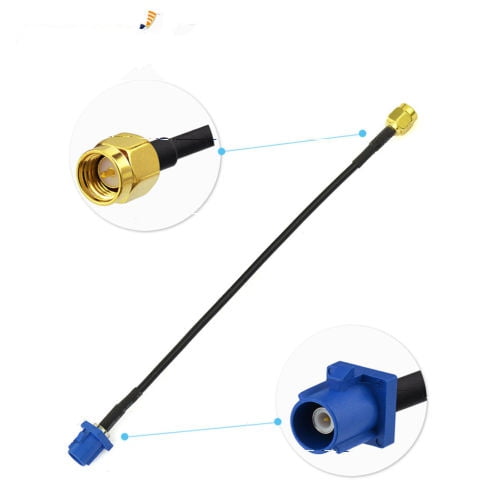 Fakra C Male to SMA Male GPS Antenna Adapter Cable RG174 30cm for VM Audi Skoda