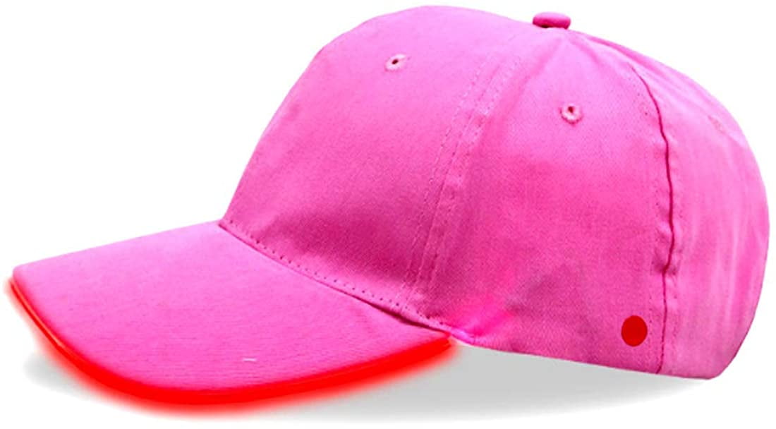LED Hat Pink Female Baseball Cap 