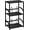 Balck, variant on Record Player Stand, Vinyl Record Storage Up to 200 Albums, 3 Tier End Table with Removable Dividers, Tall Side Table for Living Room, Bedroom, Black, HETCD010BK1