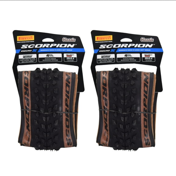 Pirelli Scorpion Enduro S Classic (29" x 2.4) Mountain Bicycle Tires (2 Pack)
