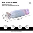 thumbnail image 3 of Salouo Rainbow Unicorn Party Pattern Cute Bolster Pillow,Cylindrical Pillow Long Pillow for Bed Round Side Pillow for Knee/Leg/Neck ,- Length 24.4" x 9.8" Diameter, 3 of 8