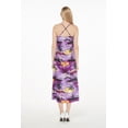 thumbnail image 3 of Robe Maxi à Imprimé Floral Hawaïen pour Femmes, Coucher de Soleil Violet, 3 of 5