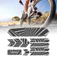 thumbnail image 4 of 3D Reflective Bike Frame Stickers, Waterproof Obvious Bike Frame 3D Night Reflection Sticker Wear Resistant  For DH Downhill Vehicles For Mountain Bikes Five-star Frame Sticker, 4 of 8