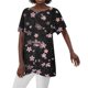 thumbnail image 1 of Gibobby Playera de Manga Corta Casual Suave Camiseta manga corta con cuello redondo y estampado bloque color cómoda informal verano para mujer(Rosa,M), 1 of 5