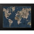 thumbnail image 2 of CAD Designs 18x15 Black Modern Framed Museum Art Print Titled - Navy Atlas, 2 of 5