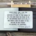 thumbnail image 5 of Hxoliqit valentines day,Greeting cards,Festival gift,Wallet Insert Card Gifts For Men Husband From Wife Girlfriend Boyfriend Birthday Gifts Metal Mini Love Note Valentine Wedding Gifts For Groom, 5 of 8