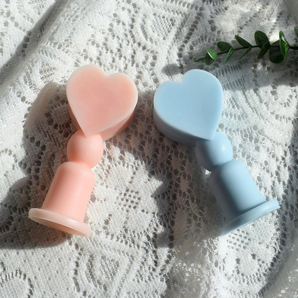 Heart Walking Stick Silicone Molds Epoxy Resin Silicone Molds for Candle Making