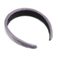 thumbnail image 6 of Unique Bargains 1 Pc Checkered Pattern Padded Headband Hairband for Women Faux Leather Purple 1.2 Inch Wide, 6 of 7