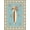 Blue Multi, Pattern 1, variant on Design&I 8'x10' Washable Area Rug Sleek Flatweave Pet Friendly Surf Nautical Surfboard Arching Palms Geometric Stripe Vintage for King Size Bedroom, Under Bed