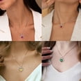 thumbnail image 4 of Juwaliy Women Necklace for Mom Grandma Mother's Day Gifts, Heart May Birthstone Necklace Emerald Green 925 Sterling Silver Pendant Christmas Jewelry, 4 of 11