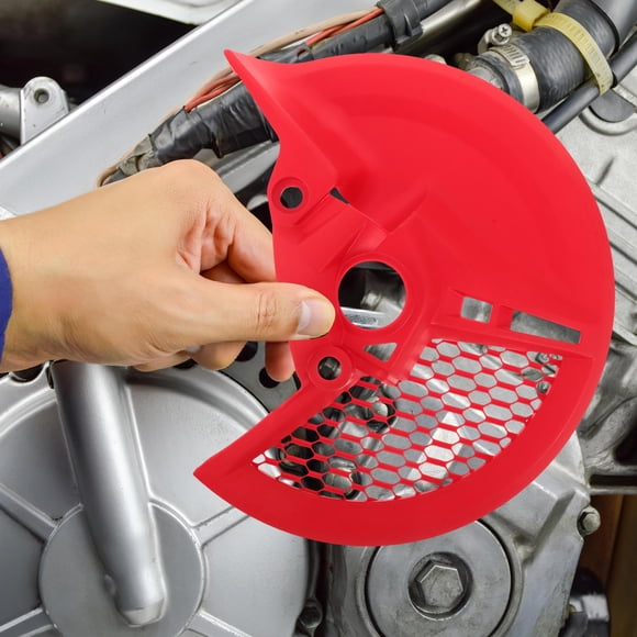 WHAMVOX Protector De Rotor De Rojo Para Motocicleta Con Estilizado Y Material Resistente
