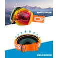 thumbnail image 3 of CRG Sports Ski Goggles 100% UV Protection Frameless Snowboard Goggles for Men,Women,Adults, 3 of 6